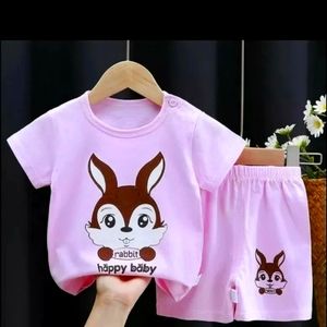 Baby Girls Summer Short Sleeve Tops + Shorts Pants Loose Casual Outfit Set